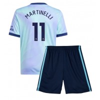 Dětský fotbalový dres Arsenal Gabriel Martinelli #11 2024-25 Třetí Krátký Rukáv (+ trenýrky)